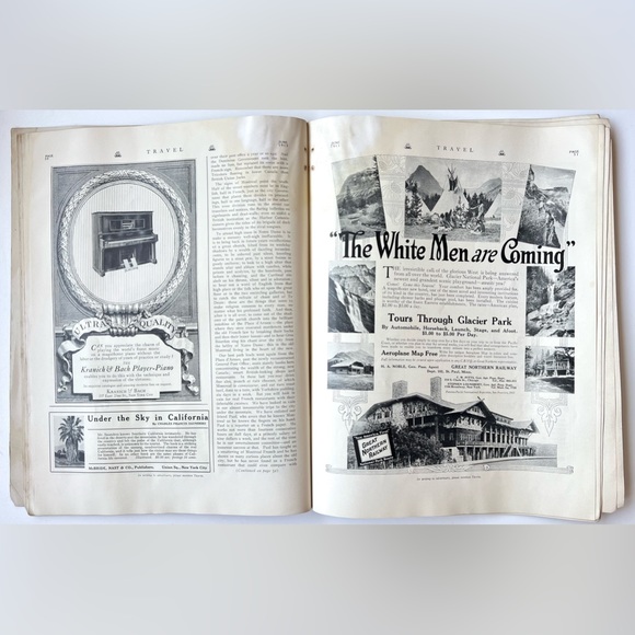 1913 JUNE TRAVEL MAGAZINE - QUIMPERLE, BRITTANY Railroads, Cars, Parks, Ads - Picture 13 of 16